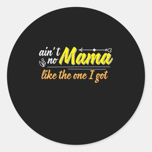 Moeder Gift mama zoals ik heb. Ronde Sticker (Voorkant)