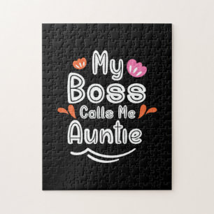 Moeder Gift My Boss roept me tante op Legpuzzel
