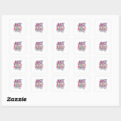 Moeder Gift nog een moederdag Vierkante Sticker (Vel)