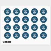 Moeder Gift Probeer me mama Ronde Sticker (Vel)