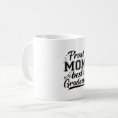 Moeder Gift Proud Mam Best Afstuderen Koffiemok (Voorkant links)
