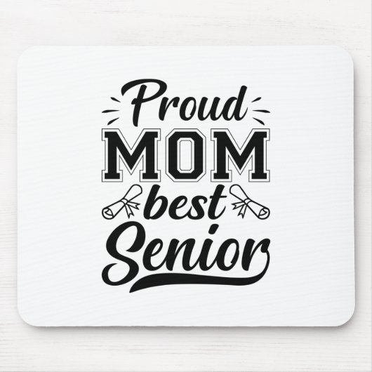 Moeder Gift Proud Mam Best Senior Muismat (Voorkant)