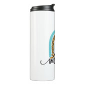 Moeder Gift Rainbow Leopard Mama Thermosbeker (Gedraaid links)