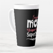 Moeder Gift Super Ma Super Wife Latte Mok (Linkerhoek)