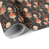 Moeder Ginger, Klassieke Zwarte Notenkraker Elegan Cadeaupapier (Rol Hoek)