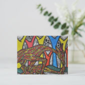 Moeder Giraffe Briefkaart (Staand voorkant)