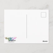 Moeder Giraffe en Baby Giraffe Briefkaart (Achterkant)