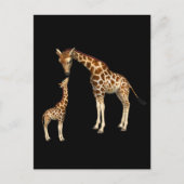 Moeder Giraffe en Baby Giraffe Briefkaart (Voorkant)