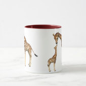 Moeder Giraffe en Baby Giraffe Mok (Midden)