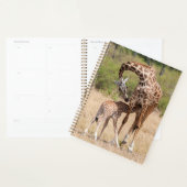Moeder-giraffe en baby in Kenia Planner (Display)