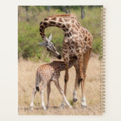 Moeder-giraffe en baby in Kenia Planner (Achterkant)