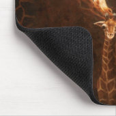 Moeder Giraffe en Baby Muismat (Hoek)