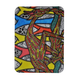 Moeder Giraffe Magneet