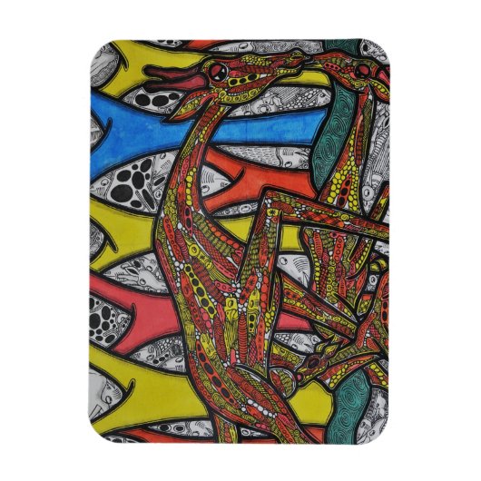 Moeder Giraffe Magneet (Verticaal)