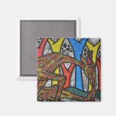 Moeder Giraffe Magneet (Voorkant / Achterkant)