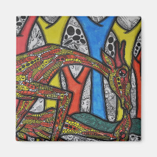 Moeder Giraffe Magneet