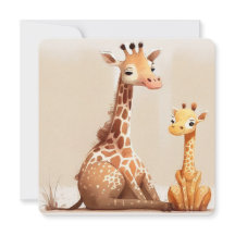 Moeder Giraffe met Baby
