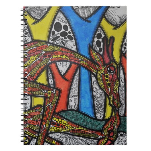 Moeder Giraffe Notitieboek (Voorkant)