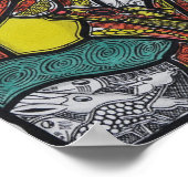 Moeder Giraffe Poster (Hoek)