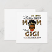 Moeder God gaf mama en Gigi Birthday Kaart (Voorkant / Achterkant)