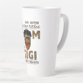 Moeder God gaf mama en Gigi Birthday Latte Mok (Rechterhoek)