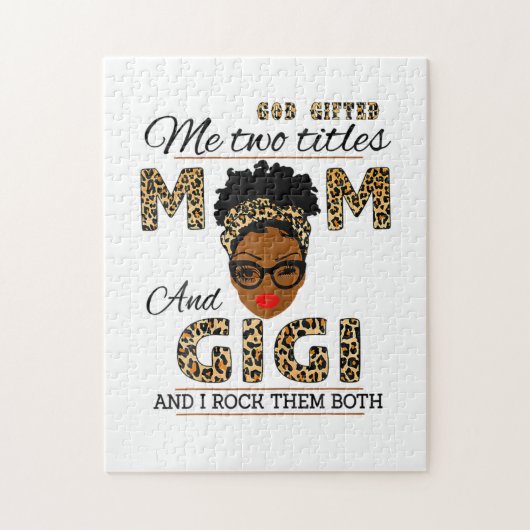 Moeder God gaf mama en Gigi Birthday Legpuzzel (Verticaal)