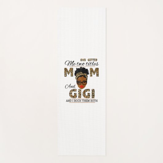Moeder God gaf mama en Gigi Birthday Yogamat (Voorkant)
