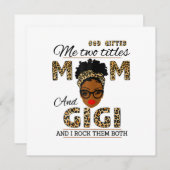 Moeder God Geschonken Moeder En Gigi Verjaardag Kaart (Voorkant / Achterkant)