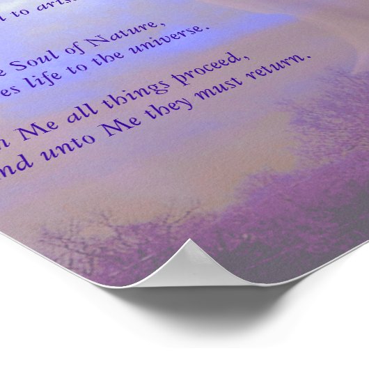 Moeder Goddess Poster (Hoek)