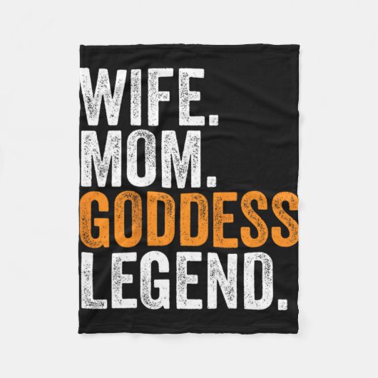 Moeder Godin Legende Grappige Bezetting Kantoor Fleece Deken (Voorkant)