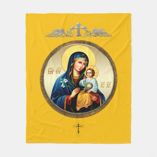 Moeder Gods Fleece Deken (Voorkant)