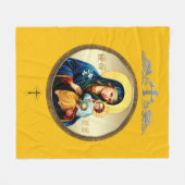 Moeder Gods Fleece Deken (Voorkant (Horizontaal))