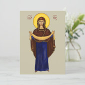 Moeder Gods icoon (2) (groot Bedankkaart (Staand voorkant)