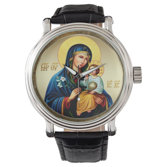Moeder Gods, maagd Maria Horloge (Voorkant)