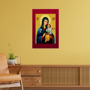 Moeder Gods nieuwe rode Poster