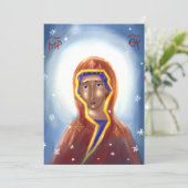 Moeder Gods Papier Icoon Kaart (Staand voorkant)
