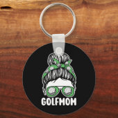 Moeder Golfer Moeder Golfen Golf Sleutelhanger (Voorkant)