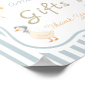 Moeder Goose Baby shower Boeken en geschenken Poster (Hoek)
