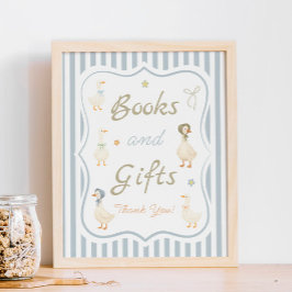 Moeder Goose Baby shower Boeken en geschenken Poster