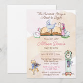 Moeder Goose Baby shower Uitnodiging (Voorkant / Achterkant)