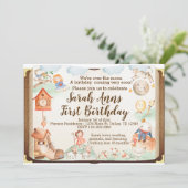 Moeder Goose Birthday Party Invitation Invite Kaart (Staand voorkant)