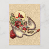 Moeder Goose Child Antiek Illustratie Briefkaart (Voorkant)