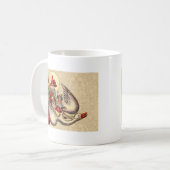 Moeder Goose Child Antiek Illustratie Koffiemok (Voorkant links)