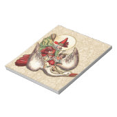 Moeder Goose Child Antiek Illustratie Notitieblok (Linkerzijde)