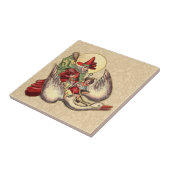 Moeder Goose Child Antiek Illustratie Tegeltje (Zijkant)