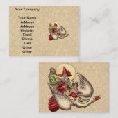 Moeder Goose Child Antiek Illustratie Visitekaartje (Voorkant / Achterkant)