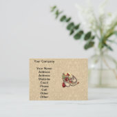 Moeder Goose Child Antiek Illustratie Visitekaartje (Staand voorkant)