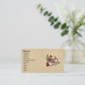 Moeder Goose Child Antiek Illustratie Visitekaartje (Staand voorkant)