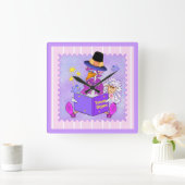 Moeder Goose Clock Vierkante Klok (Huis)