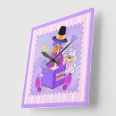 Moeder Goose Clock Vierkante Klok (Hoek)